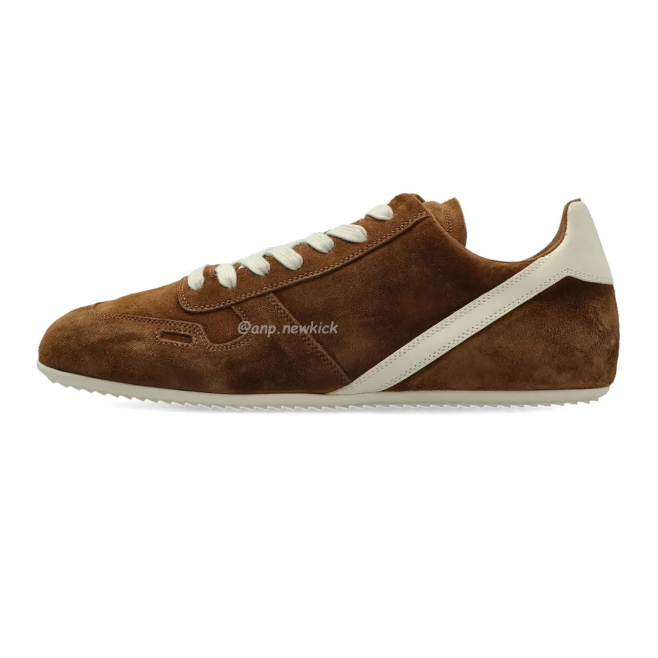 Rick Owens Minimal Sneak Suede Leather Panel Sneakers (1) - www.newkick.org